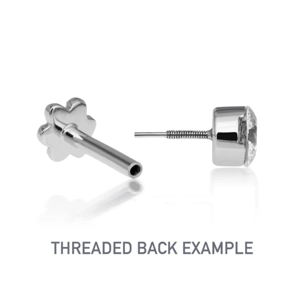 LOWEST! Maria Tash Scalloped Diamond Threaded Stud - Picture 2 of 9